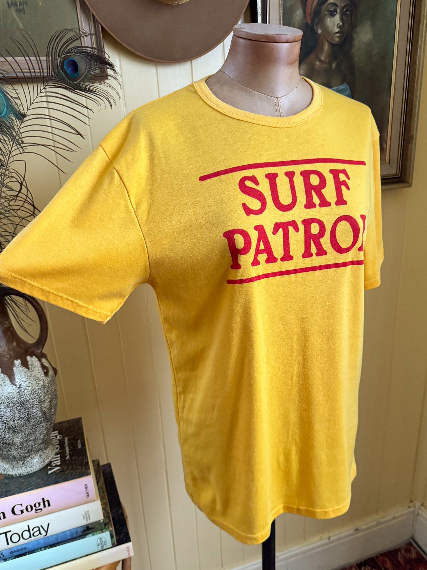 VINTAGE 1980S AUSTRALIAN SURF PATROL RINGER T-SHIRT M