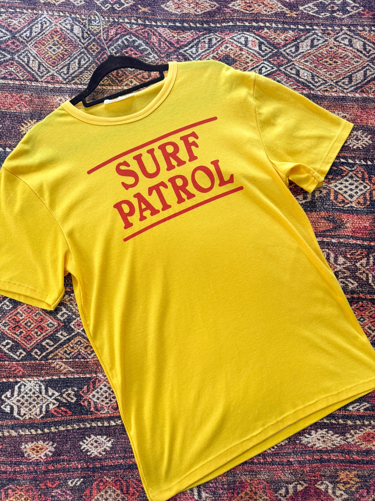 VINTAGE 1980S AUSTRALIAN SURF PATROL RINGER T-SHIRT M