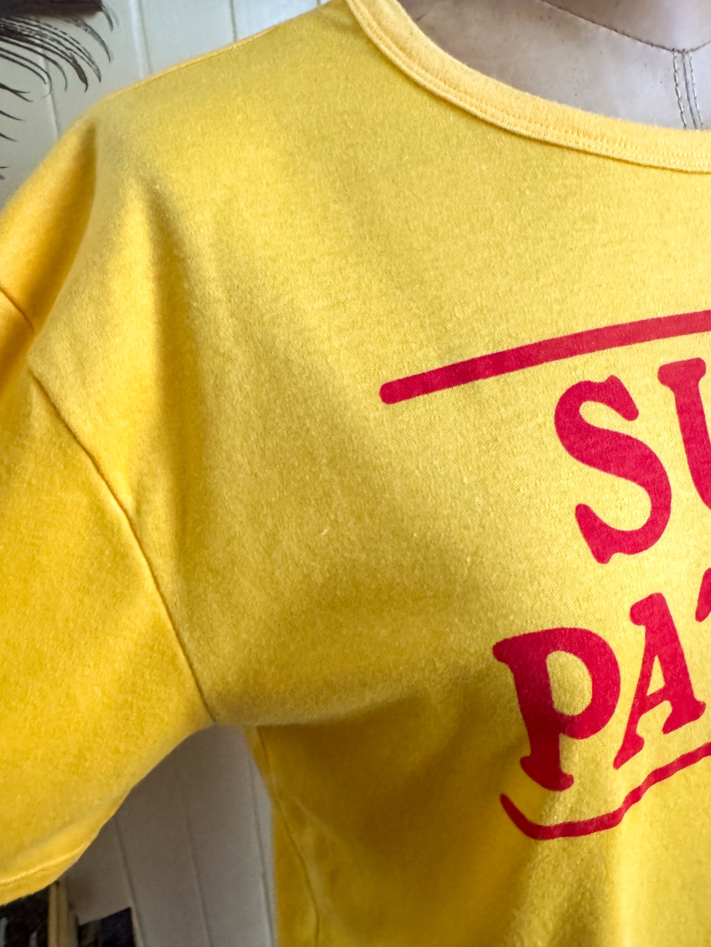VINTAGE 1980S AUSTRALIAN SURF PATROL RINGER T-SHIRT M