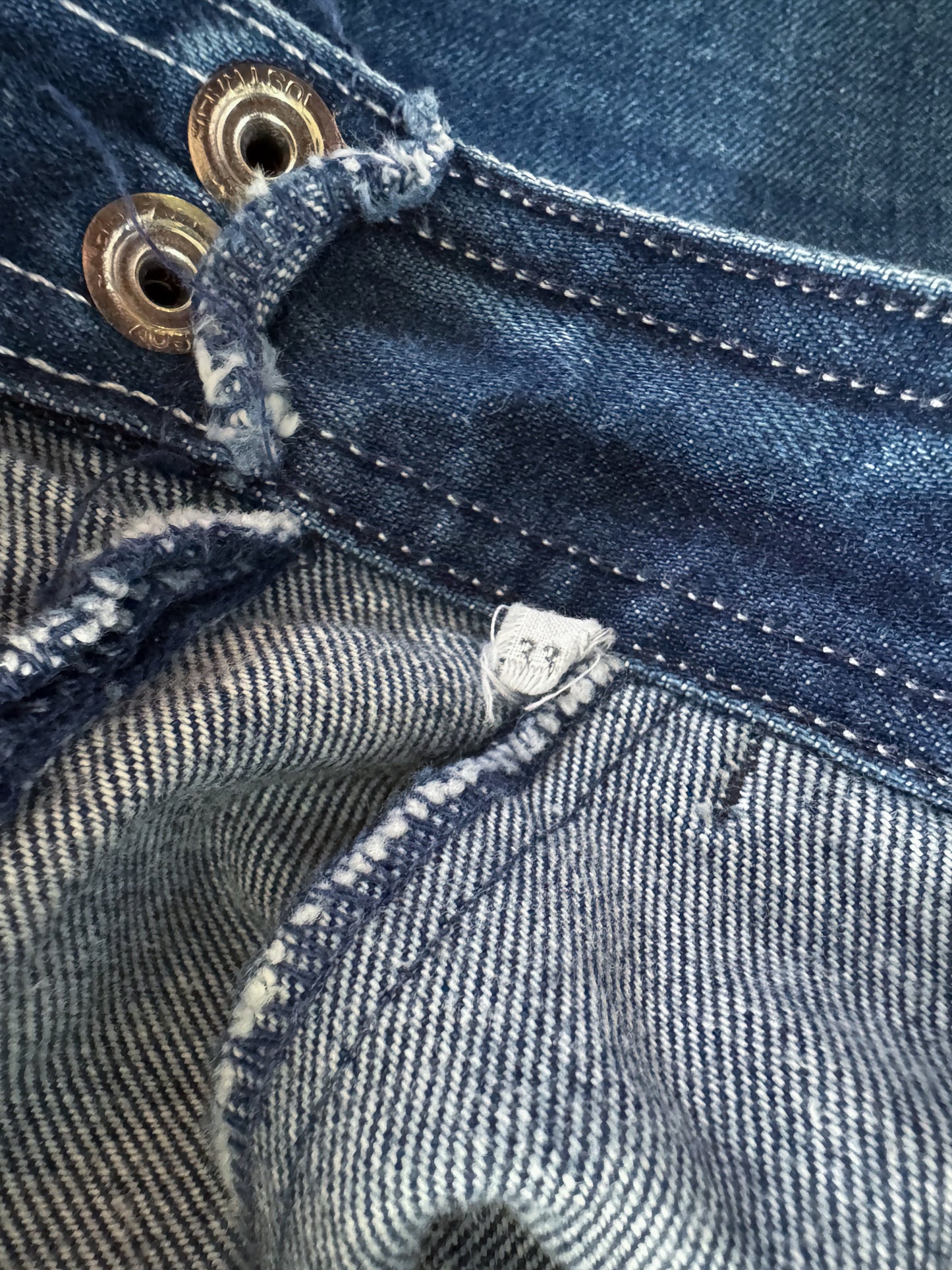 VINTAGE 1980S SCAGGS HIGH WAIST STRAIGHT LEG DENIM JEANS S/M