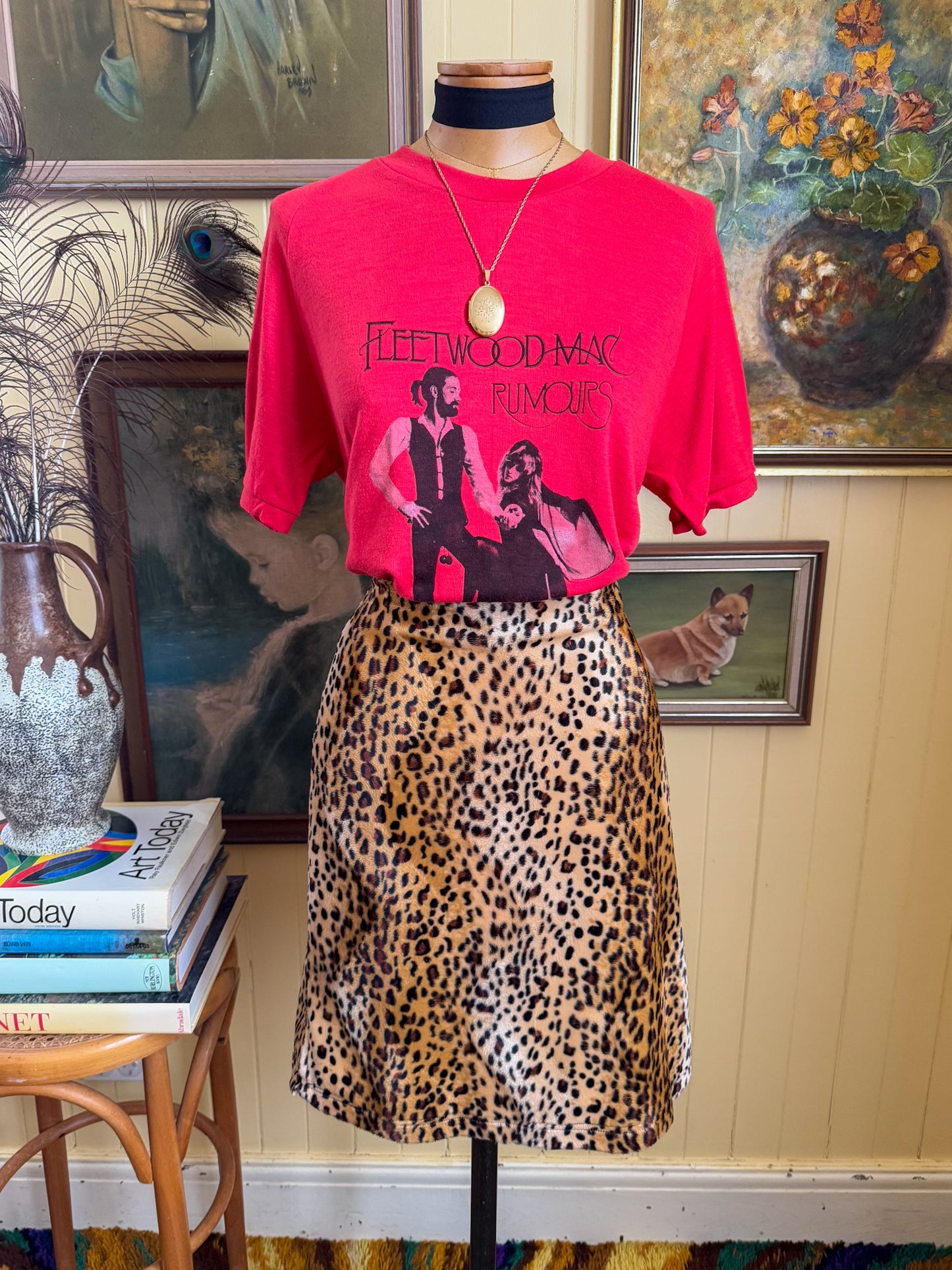 VINTAGE 1977 ULTRA RARE AUSTRALIAN FLEETWOOD MAC RUMOURS PRINT SINGLE STITCH TSHIRT M/L