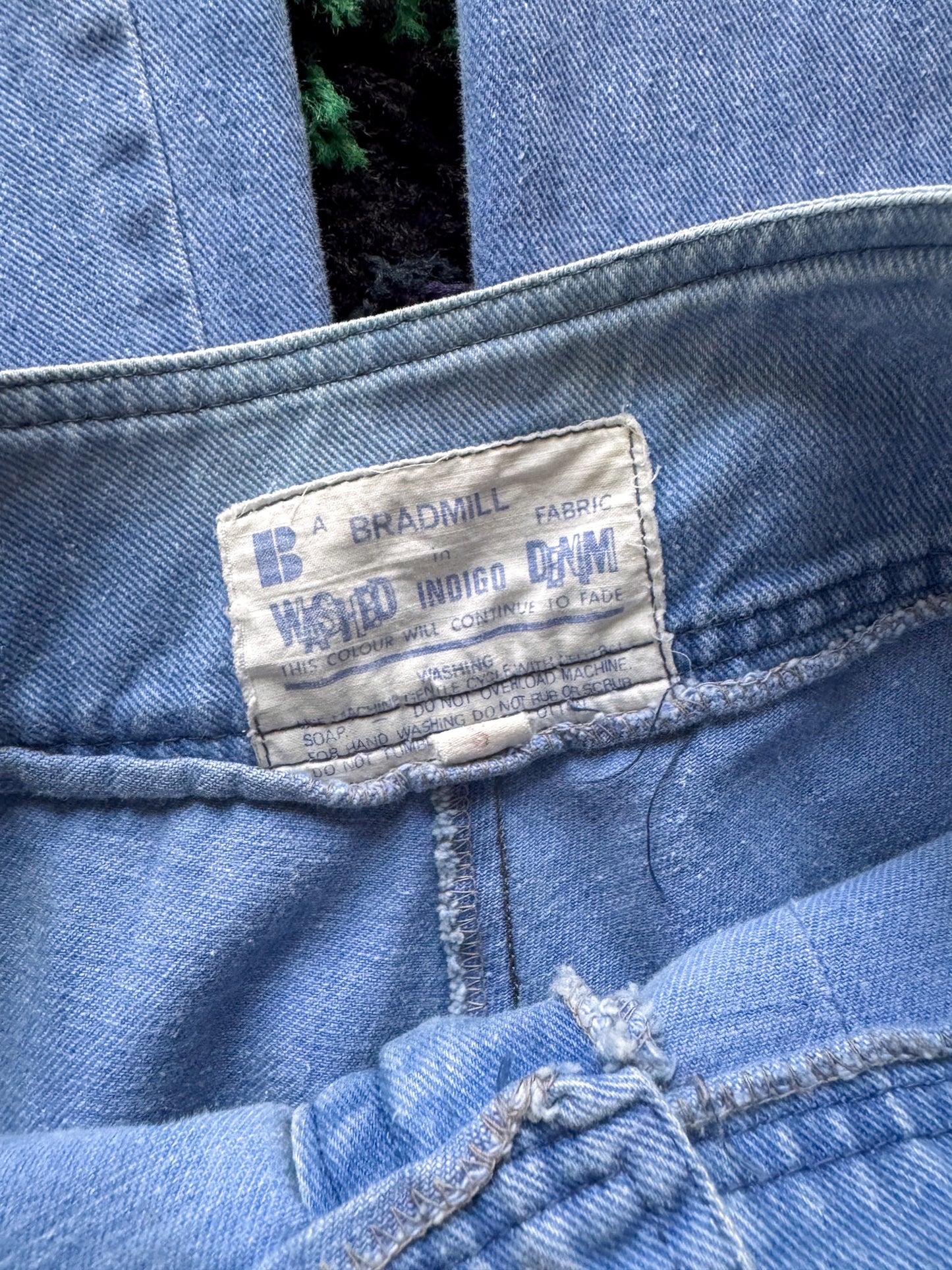 VINTAGE 1970S JUDAS HIGH WAIST BELLBOTTOM FLARE DENIM JEANS XS