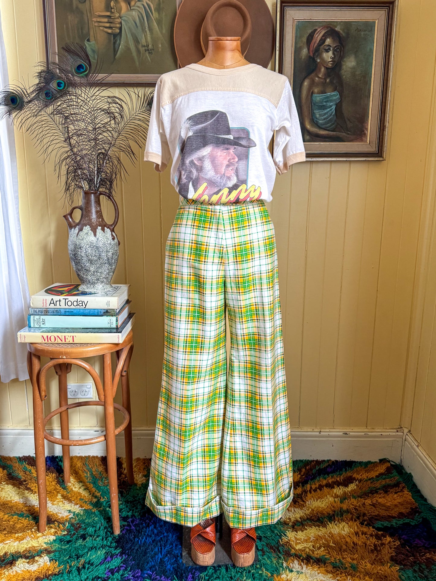 VINTAGE 1981 RARE KENNY ROGERS NORTH AMERICAN TOUR PRINT SOUVENIR TOUR TSHIRT S/M