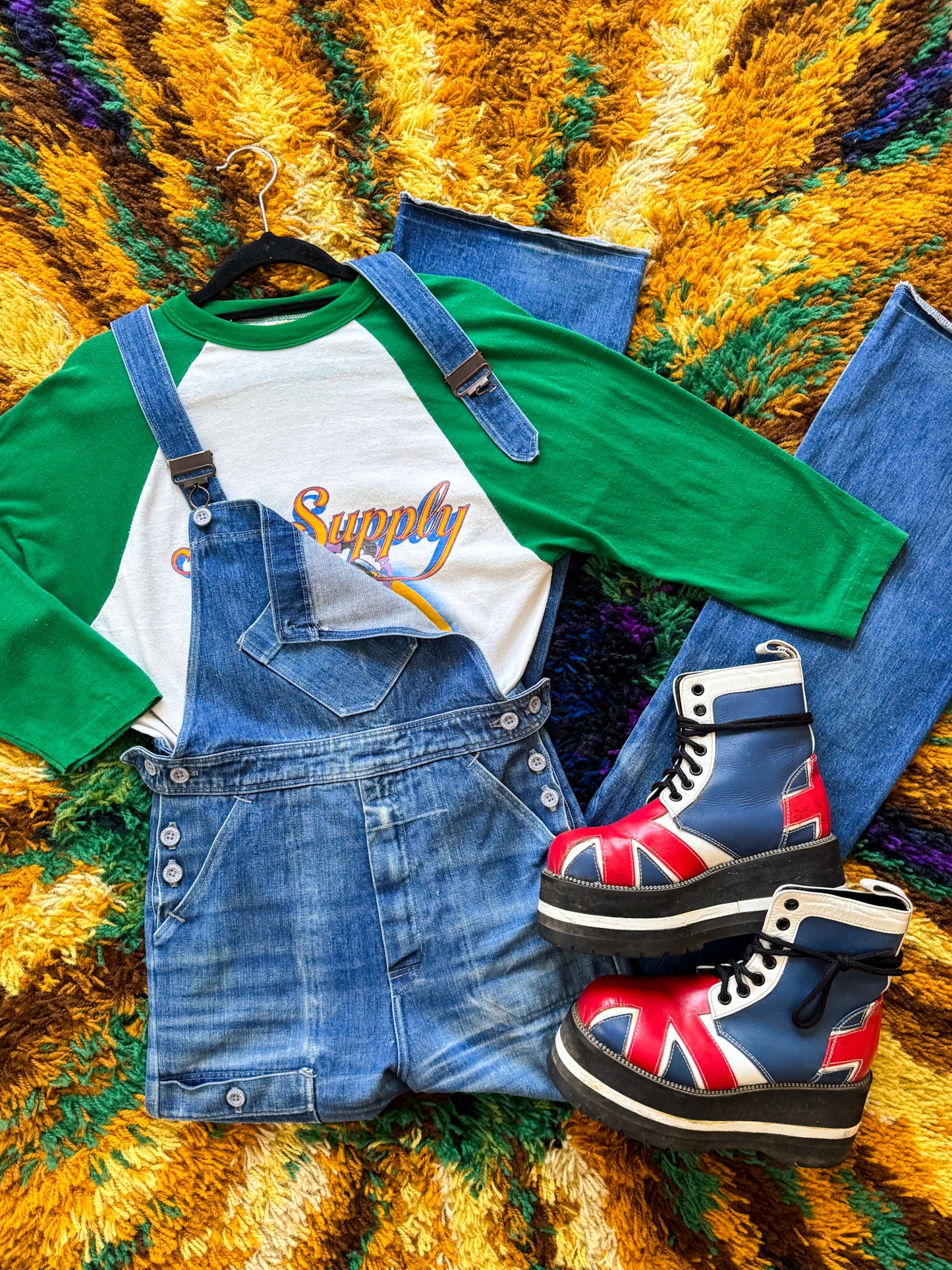 VINTAGE 1982 AIR SUPPLY WORLD TOUR PRINT RAGLAN TSHIRT L