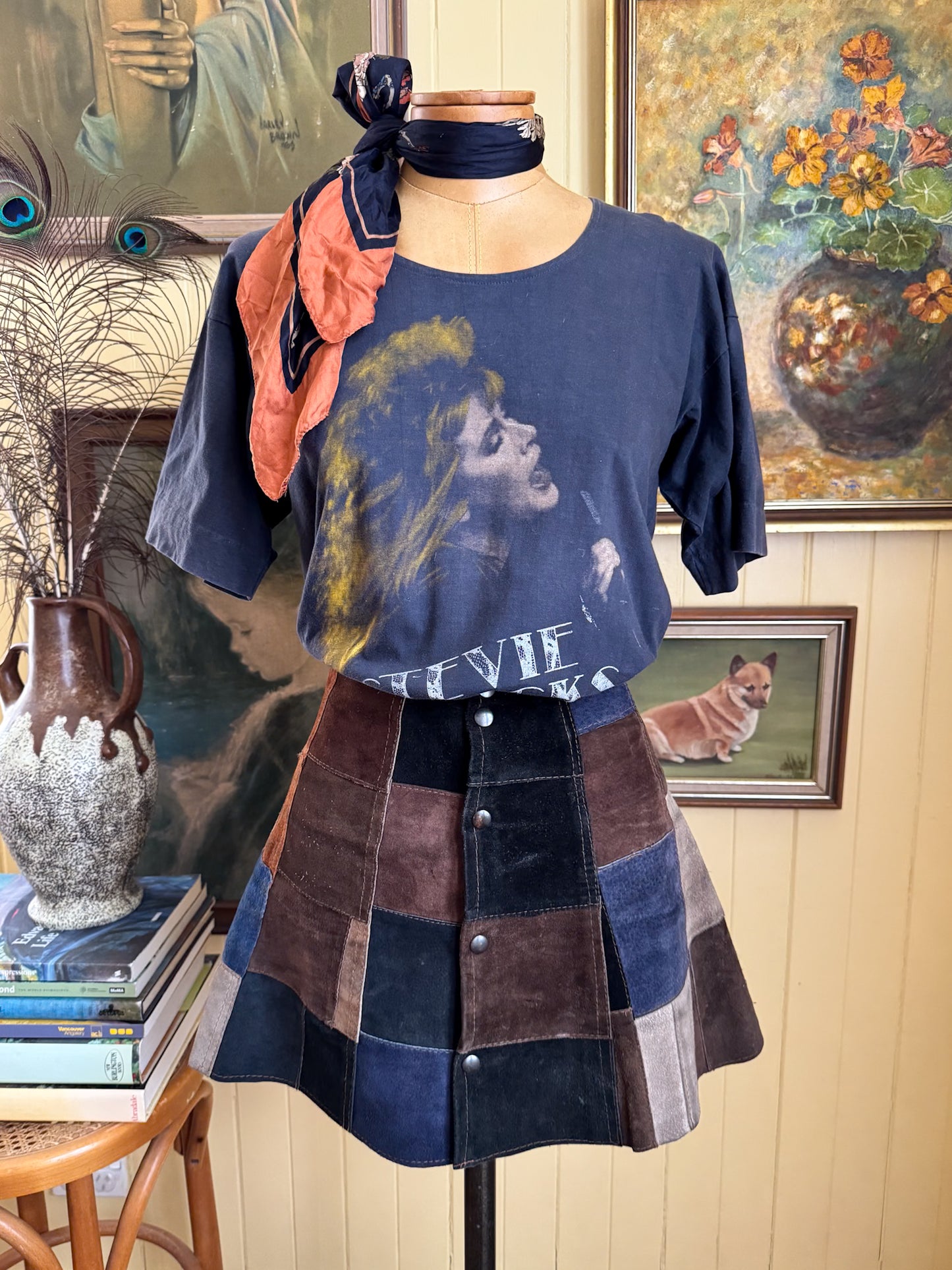 VINTAGE 1986 STEVIE NICKS KNOCKING ON HEAVENS DOOR AUSTRALIAN TOUR PRINT SINGLE STITCH TSHIRT M