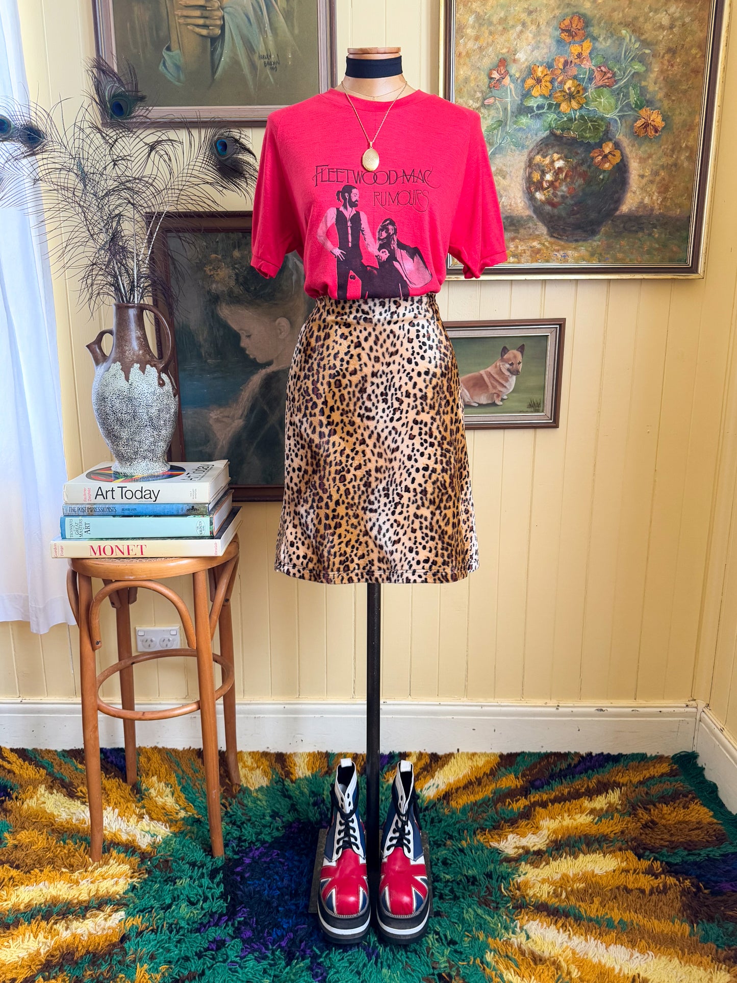 VINTAGE 1990S RARE ITALIAN VANGUARD UNION JACK LEATHER PLATFORM DIESEL SOLE BOOTS 8/38-39