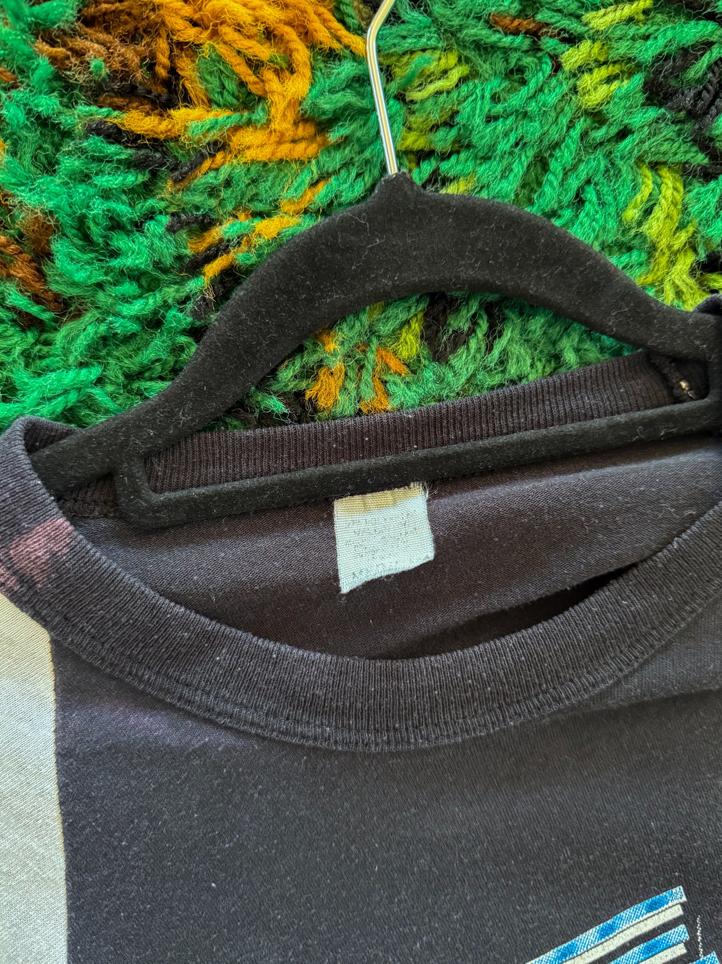 VINTAGE 1980S RARE YES BAND WORLD TOUR PRINT RAGLAN TSHIRT S/M