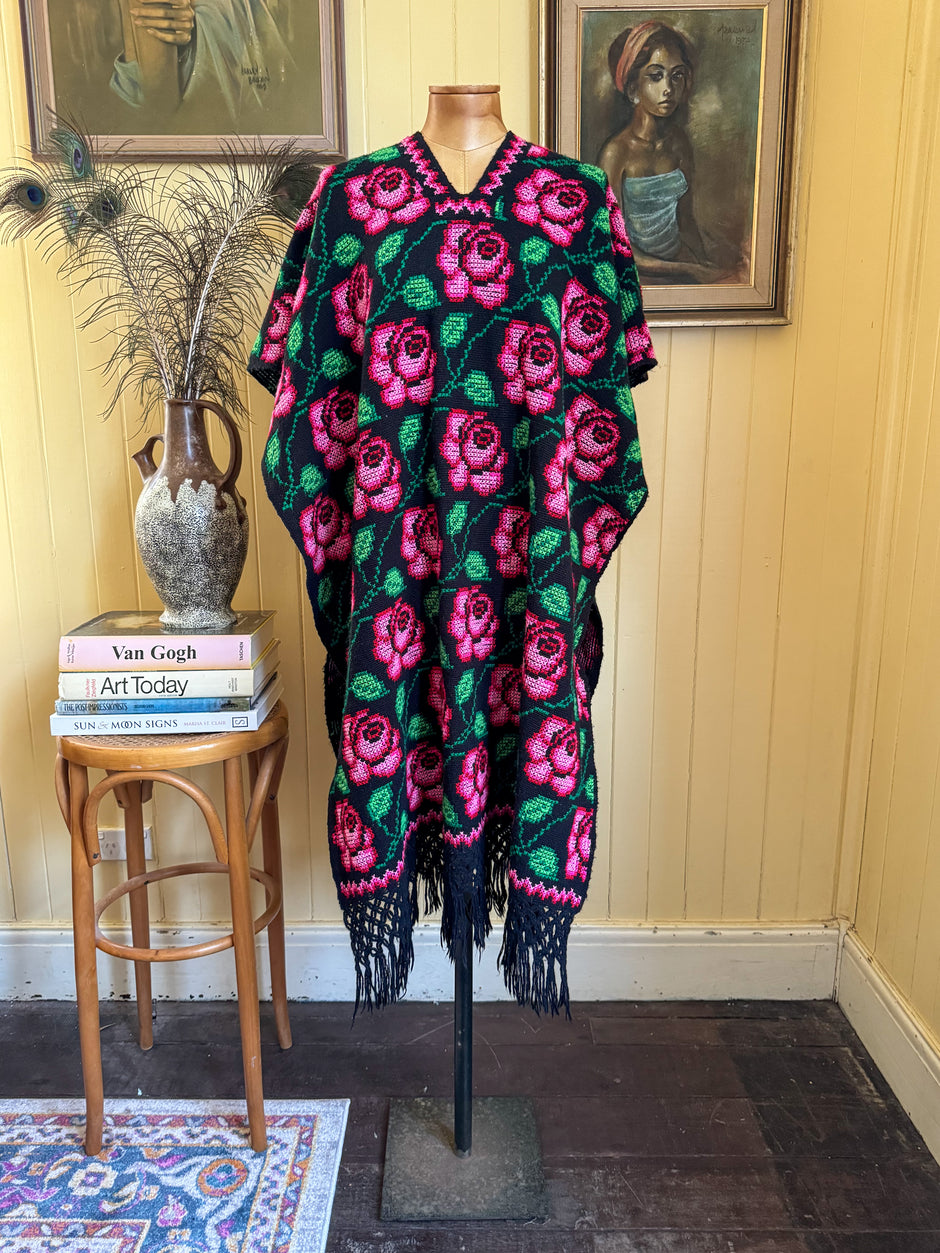 Breathtaking Rare 1970s Cotton Bohemian Dream Dress