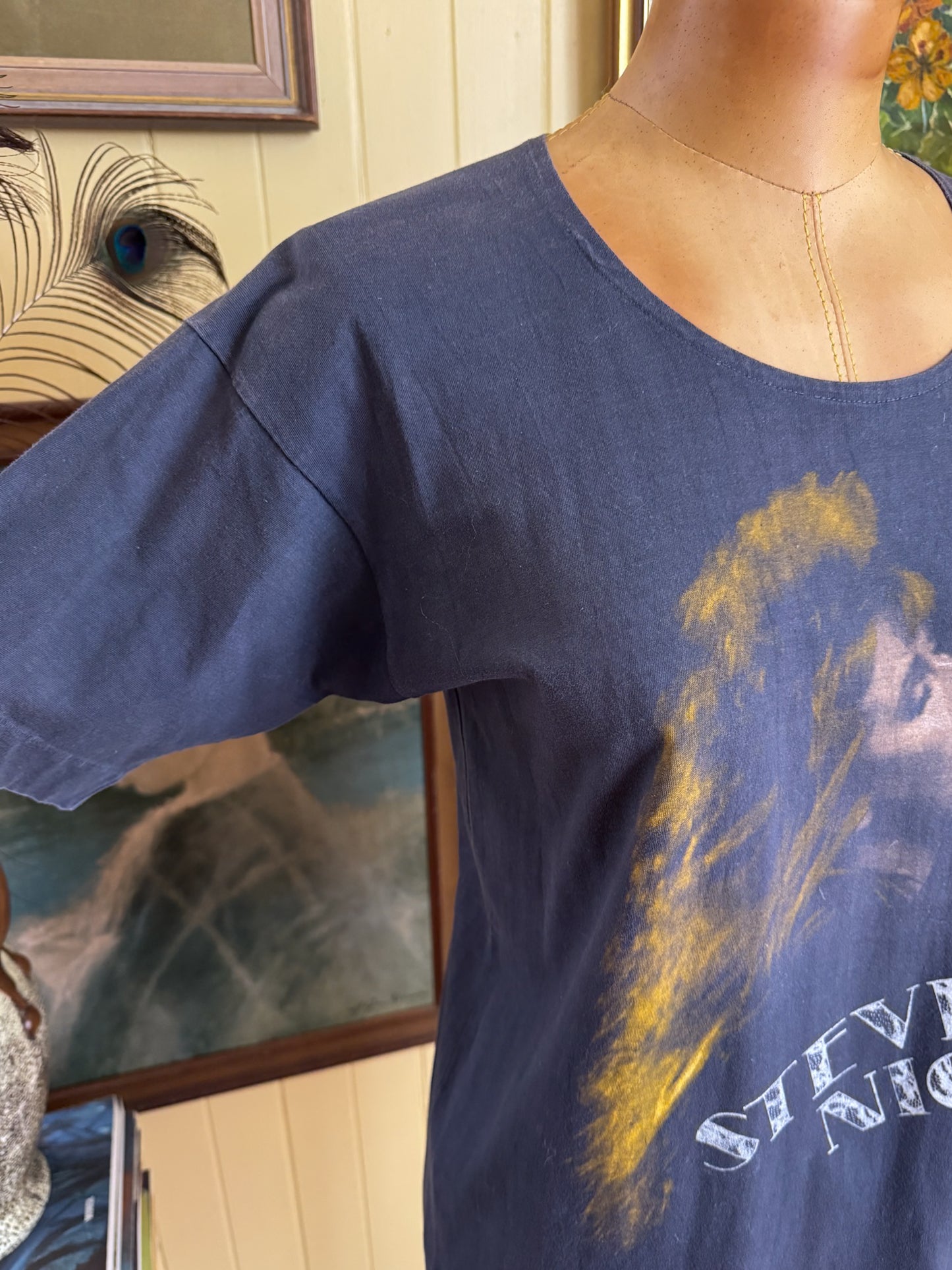 VINTAGE 1986 STEVIE NICKS KNOCKING ON HEAVENS DOOR AUSTRALIAN TOUR PRINT SINGLE STITCH TSHIRT M