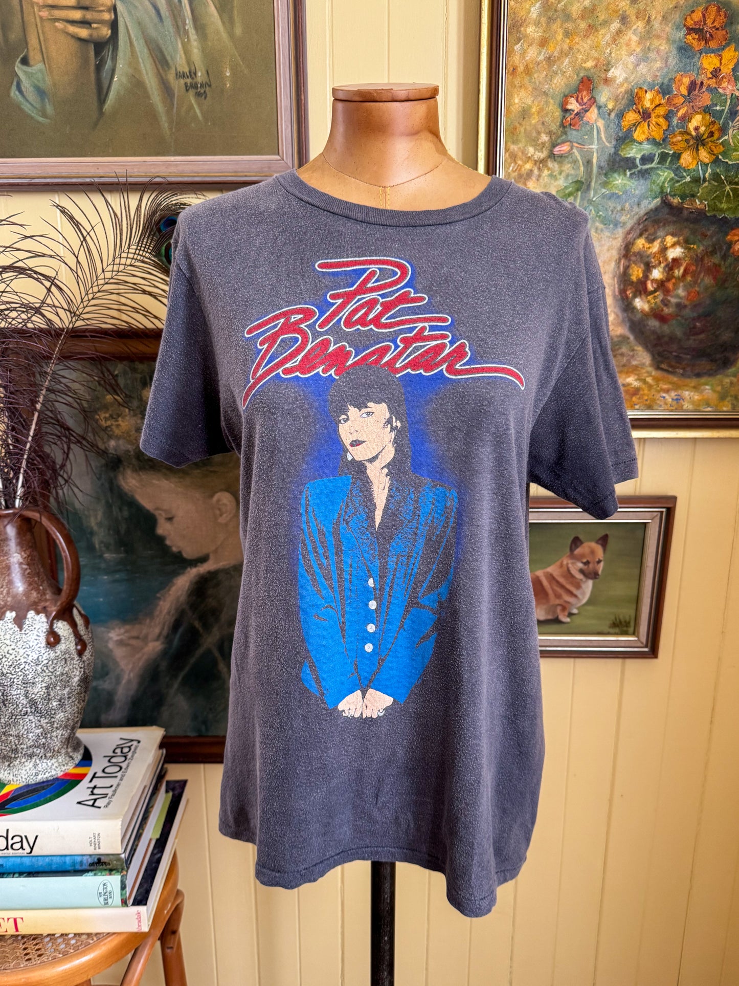 VINTAGE 1982 PAT BENATAR GET NERVOUS TOUR PRINT SINGLE STITCH TSHIRT S/M