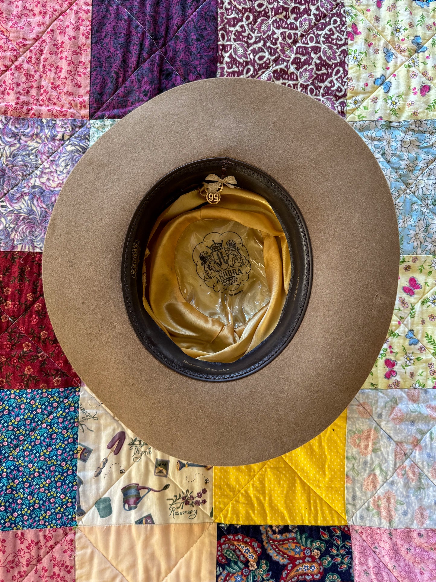 VINTAGE AUSTRALIAN AKUBRA RABBIT FELT DOWN UNDER STOCKMAN HAT S