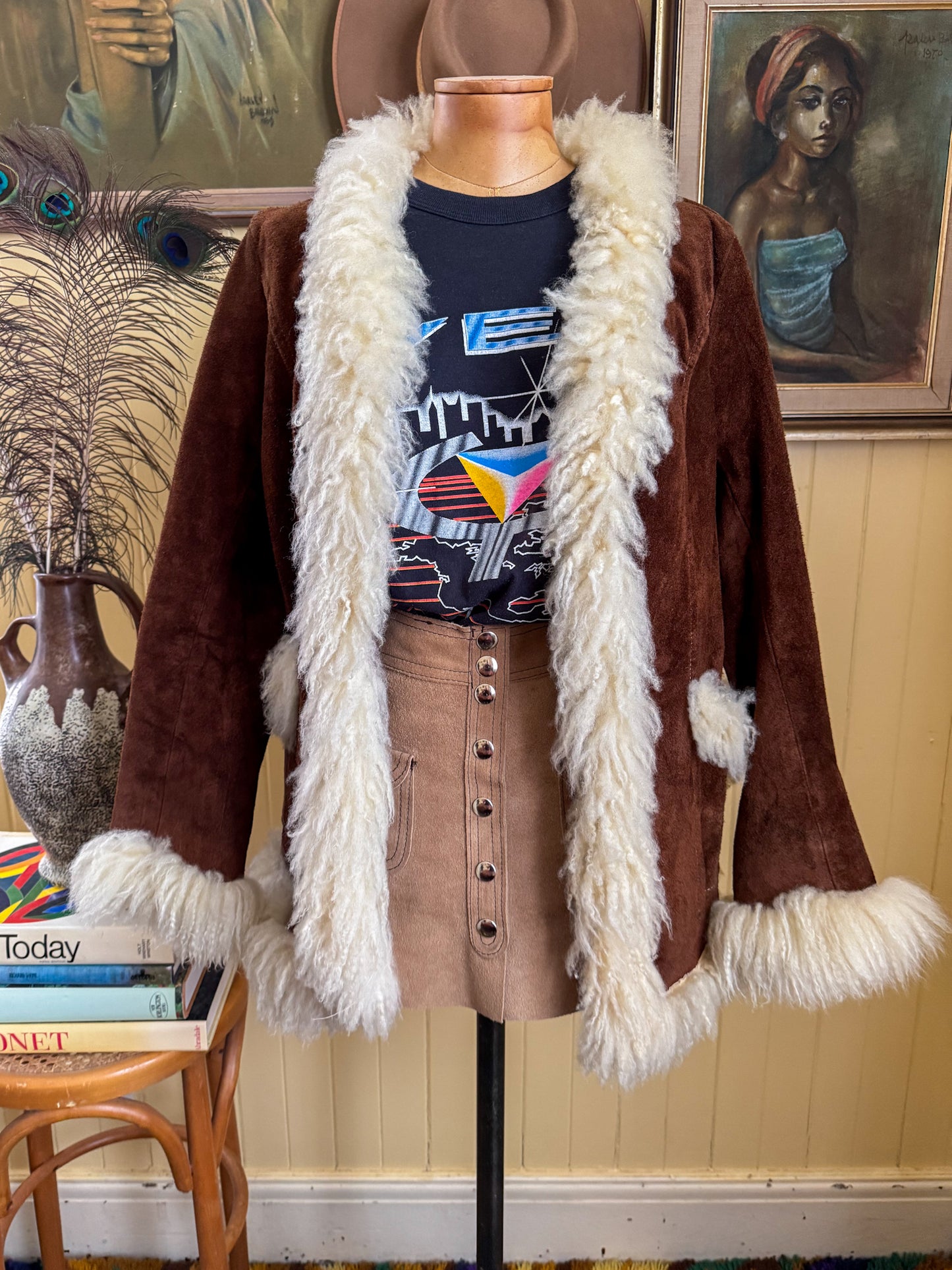 VINTAGE 1980S RARE YES BAND WORLD TOUR PRINT RAGLAN TSHIRT S/M