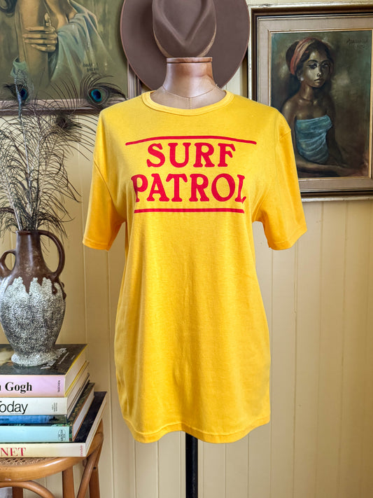 VINTAGE 1980S AUSTRALIAN SURF PATROL RINGER T-SHIRT M