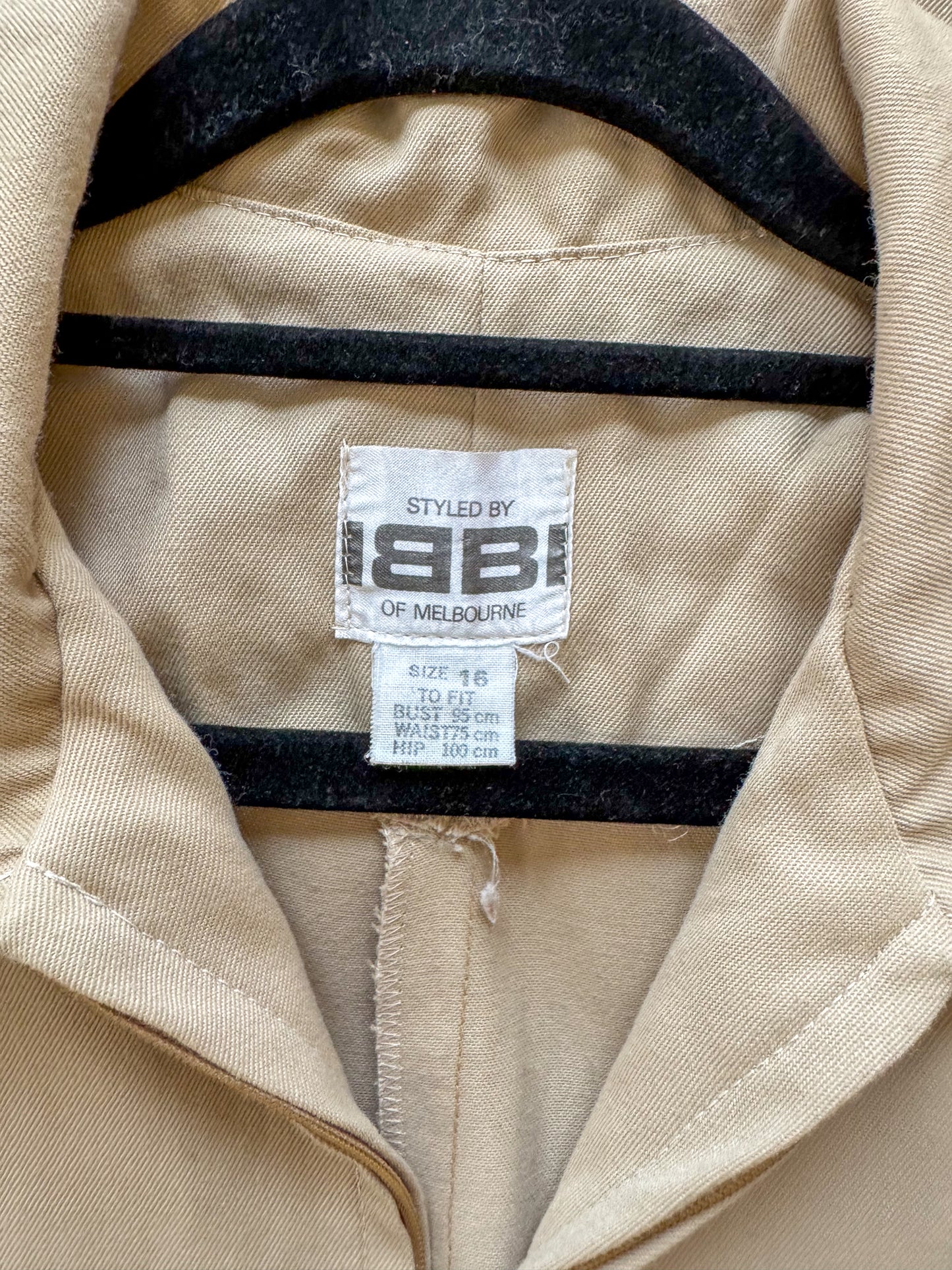 VINTAGE 1970S IBBI COTTON BLEND PATCH WIDE LEG BOILER SUIT S/M