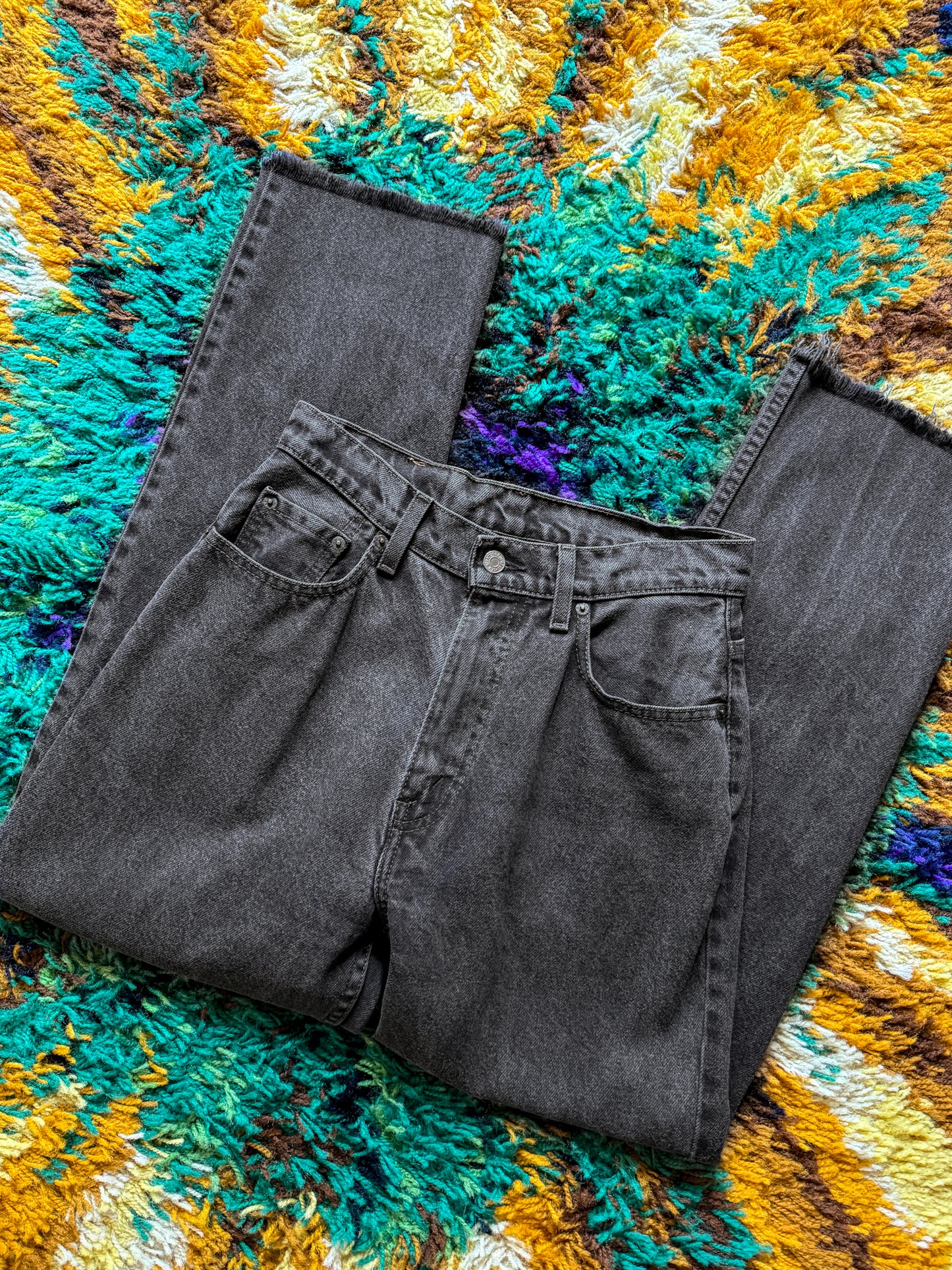 VINTAGE 1980S LEVIS HIGH WAIST TAPERED LEG MOM DENIM JEANS S/M