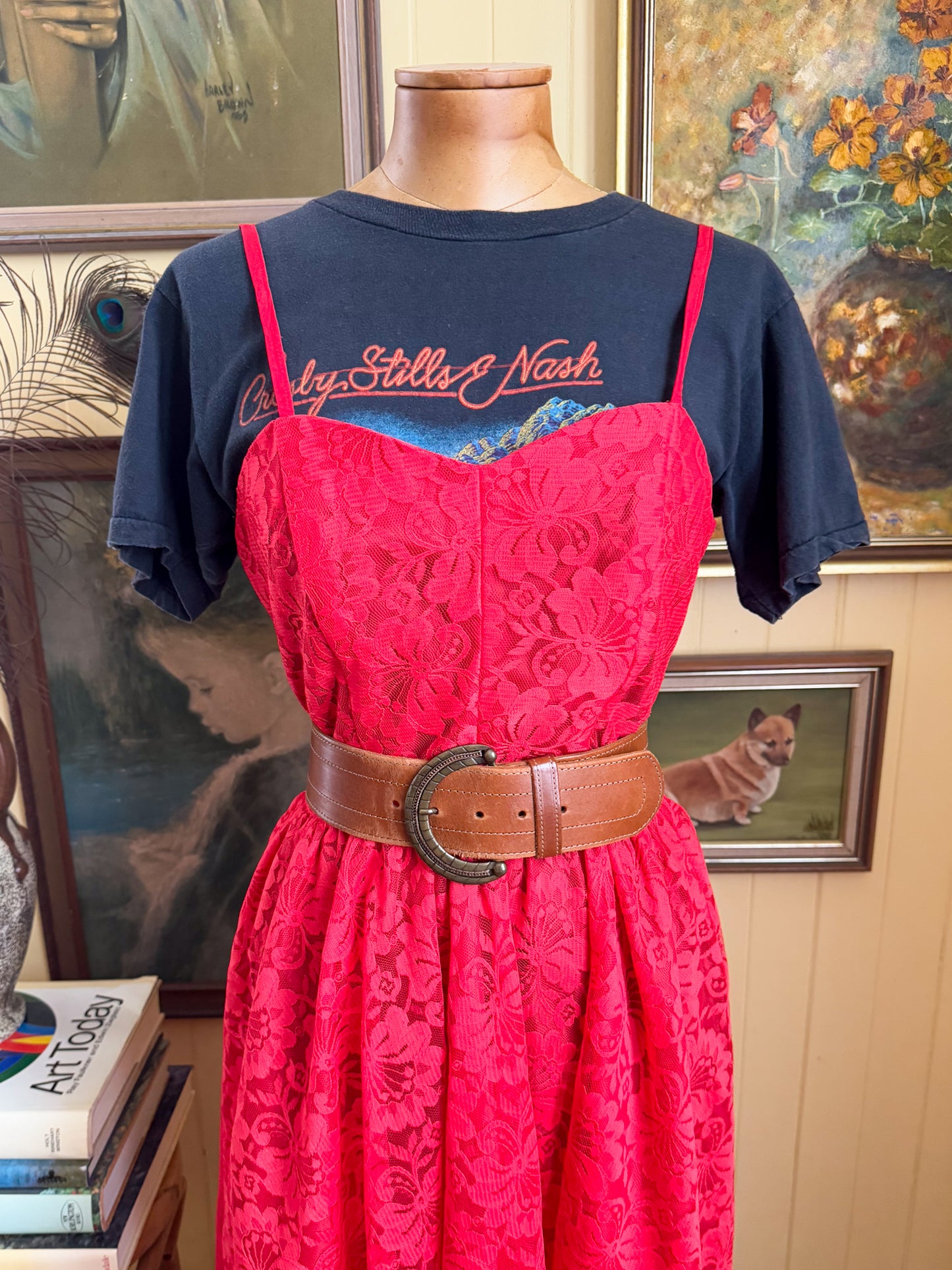 VINTAGE 1982 CROSBY STILLS AND NASH DAYLIGHT AGAIN TOUR PRINT SINGLE STITCH TSHIRT S