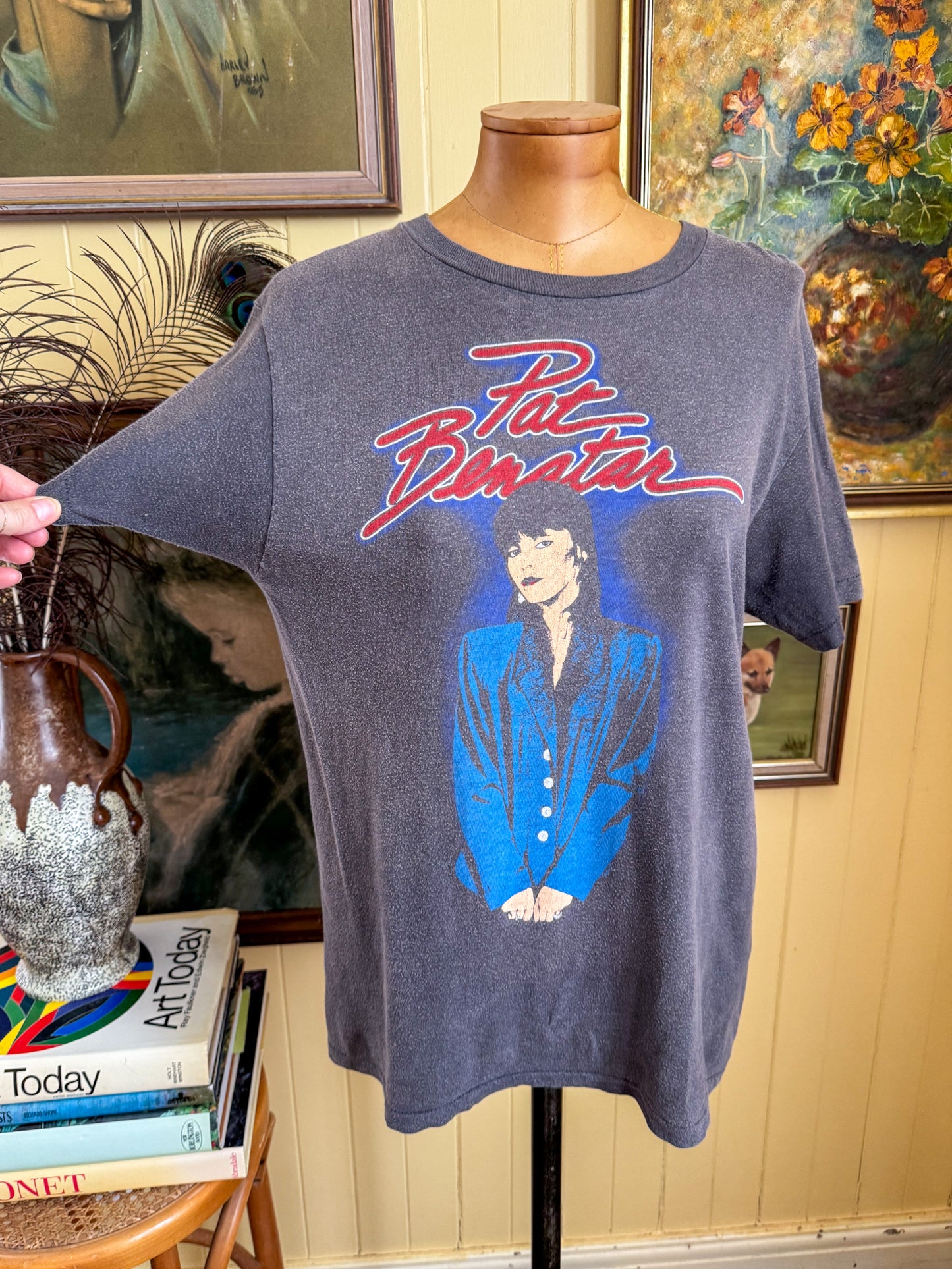 VINTAGE 1982 PAT BENATAR GET NERVOUS TOUR PRINT SINGLE STITCH TSHIRT S/M