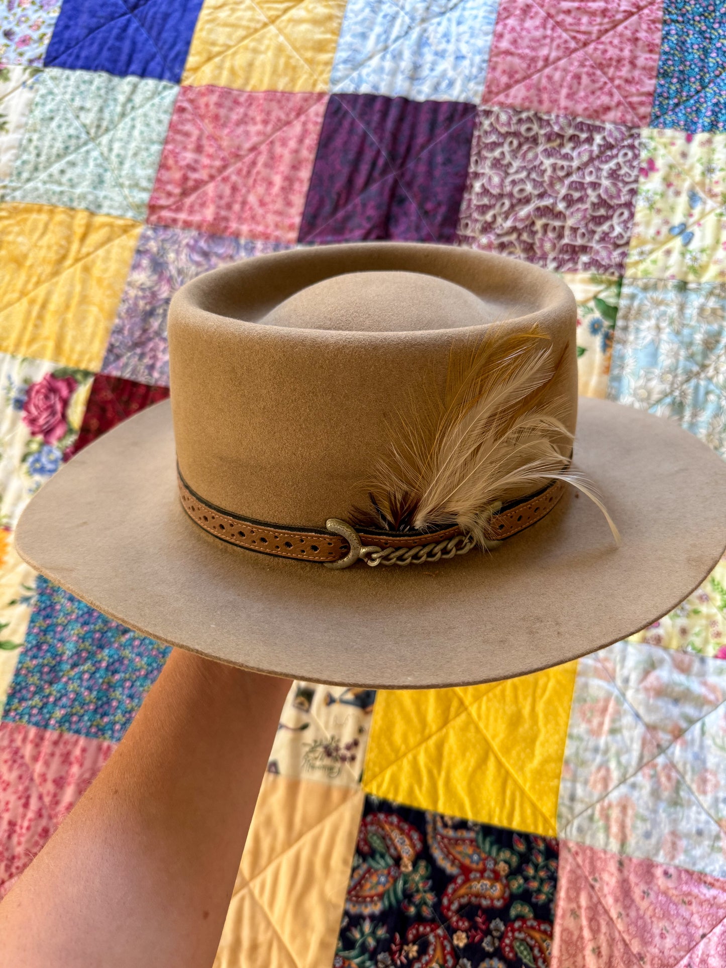 VINTAGE AUSTRALIAN AKUBRA RABBIT FELT DOWN UNDER STOCKMAN HAT S