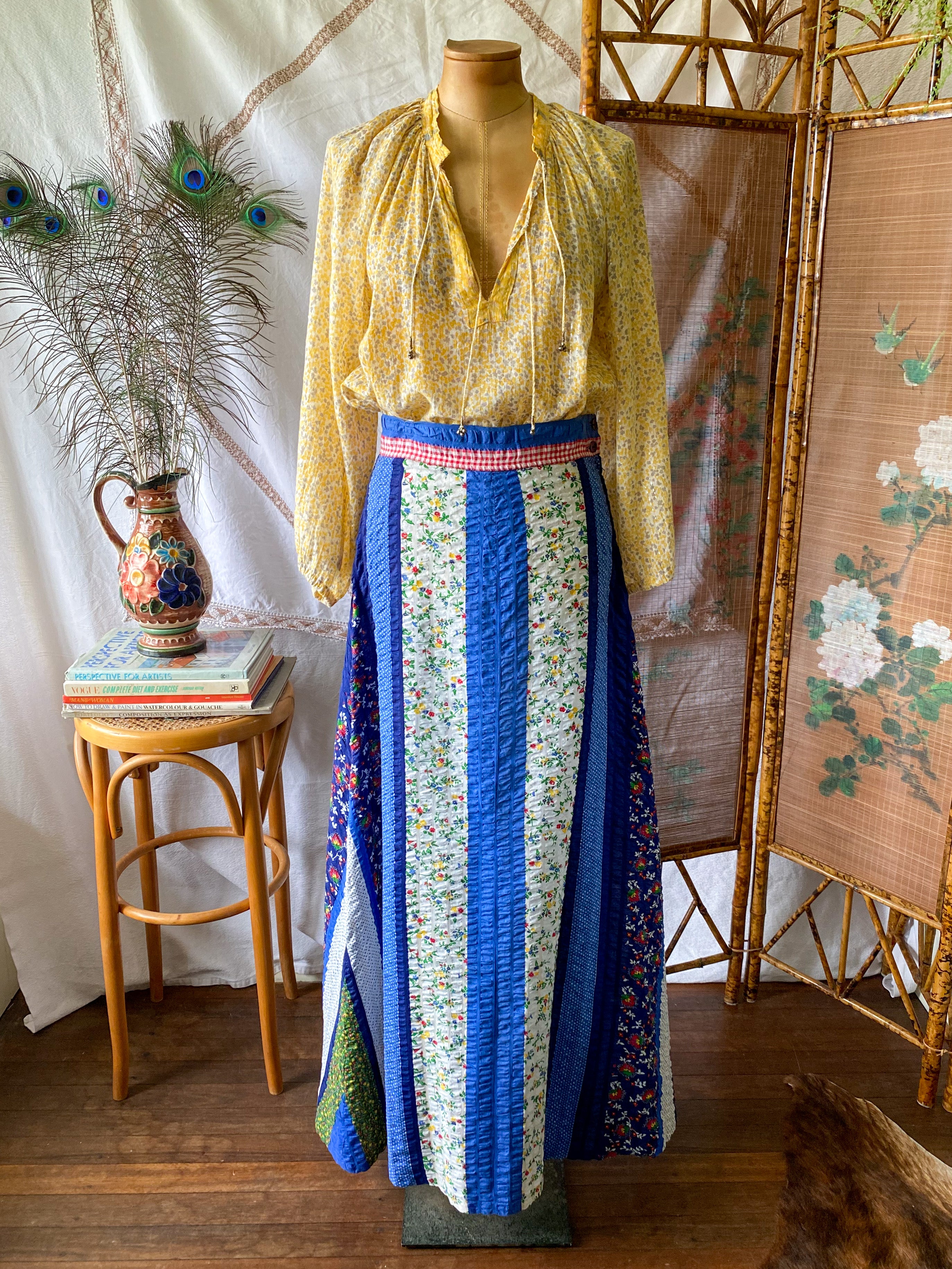 70s maxi outlet skirt outfit